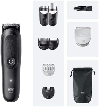 Braun Tondeuse Tout-En-Un Series 5, AIO5540, 9-En-1, Lame Ultra Affûtée, 120 Min D’autonomie