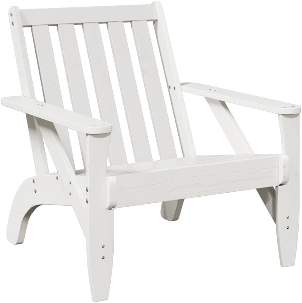 Chaise de Jardin Adirondack - Bois Massif de Pin - Dossier Confortable