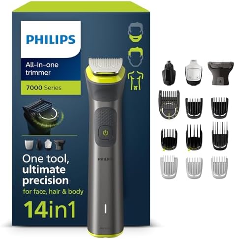 Philips Tondeuse Tout-en-un MG7930/15, 14 Sabots, 21 Hauteurs de Coupe