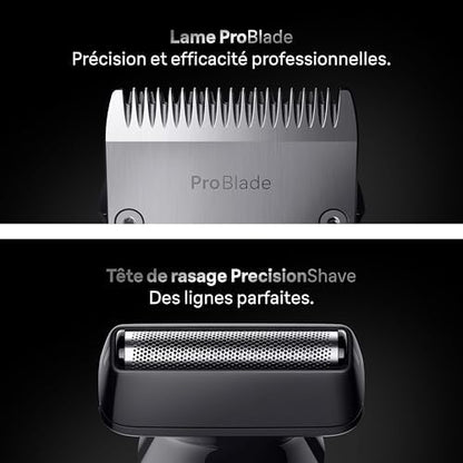 Braun Tondeuse Électrique Tout-En-Un Series 7 AIO7565, Kit 13-En-1, Bleu