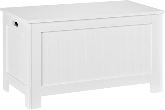 Coffre de Rangement en Bois - Sécurité Optimale - Grande Capacité 81L