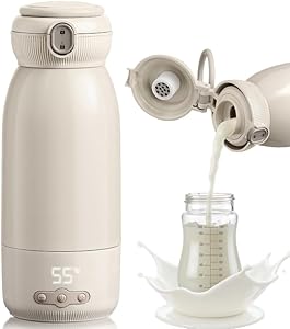 Chauffe Biberon Nomade - Chauffage Rapide 3 Min - Grande Capacité 500ml