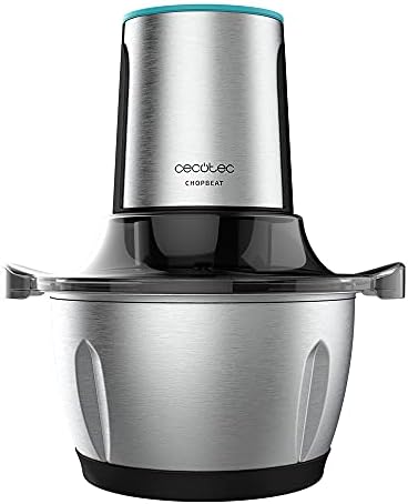 Cecotec Hachoir Électrique TitanGlass 1000, 1.5L, Lames en Titane, 400W