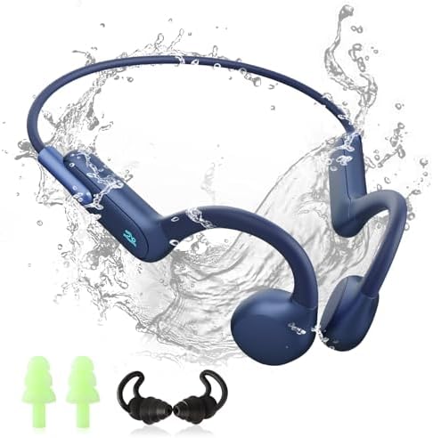 Écouteurs Bluetooth 5.3 à Conduction Osseuse pour Natation, Étanches IPX8, MP3 32Go