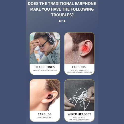 Écouteurs sans fil à conduction osseuse, casque sport Bluetooth 5.2, noir