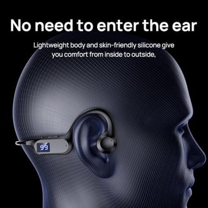 Casque Bluetooth à Conduction Osseuse Sportif, Qualité Sonore Hi-Fi, Étanche