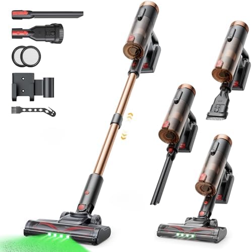 Proscenic Aspirateur Balai sans Fil P11 Ultra, 50kPa, 50 Mins, 500W, Léger et Télescopique