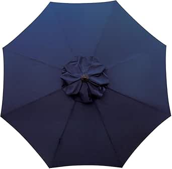 Toile de Parasol - 3m - 8 Baleines - Tissu Résistant pour Jardin