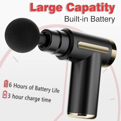 cotsoco Pistolet de Massage Musculaire, Mini, 4 Têtes, Silencieux