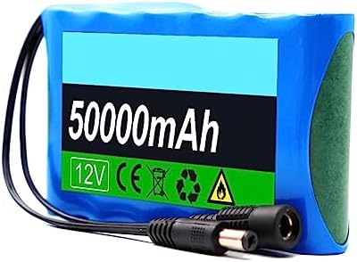 Batterie Externe 50000mAh 12V Rechargeable avec BMS Intégré et Chargeur DC