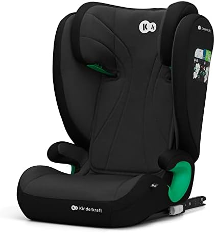 Kinderkraft Siège Auto Isofix Junior Fix i-Size, Groupe 2/3, Noir
