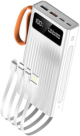 Banque d’Alimentation Portable 66W Batterie Externe 50000mAh, Blanc