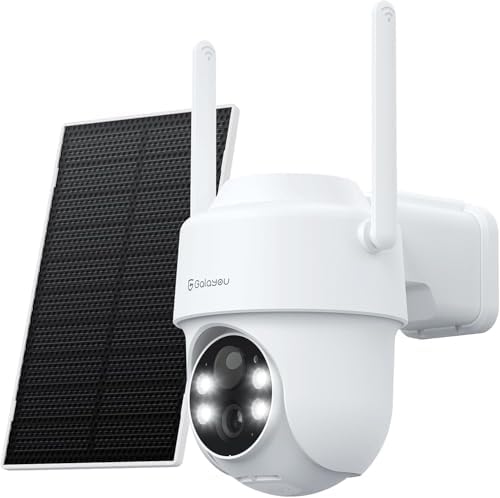Caméra Solaire Extérieure 2K avec Vision Nocturne et Audio Bidirectionnel
