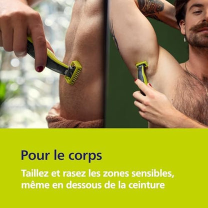 Philips Rasoir Électrique Homme OneBlade 360, QP2834/31, Visage et Corps