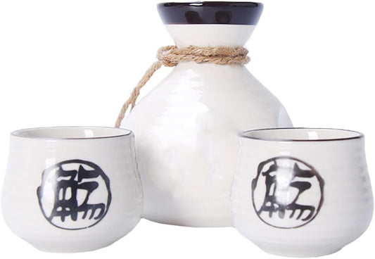 Ensemble de Verres à Vin - Pot à Sake Traditionnel - Tasses à Thé Vintage