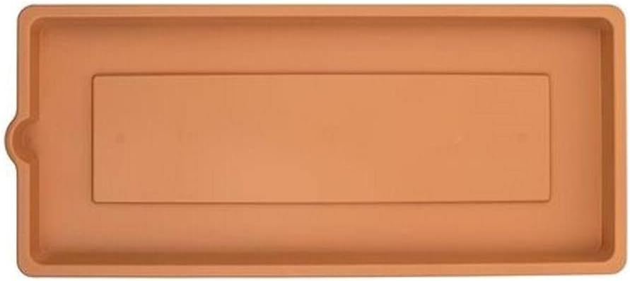 Sous-jardinière Effet Bois - 80 cm - Terre Cuite