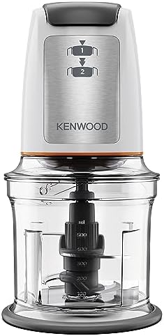 Kenwood Mini Hachoir Électrique CHP61.100WH, 500W, Bol 0,8L, Blanc