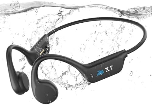 Écouteurs Étanches Bluetooth 5.4 à Conduction Osseuse, Mémoire MP3 32G