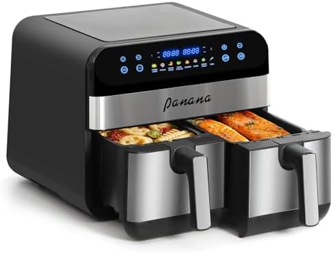 Friteuse à air puissante et rapide avec grande capacité et sécurité avancée