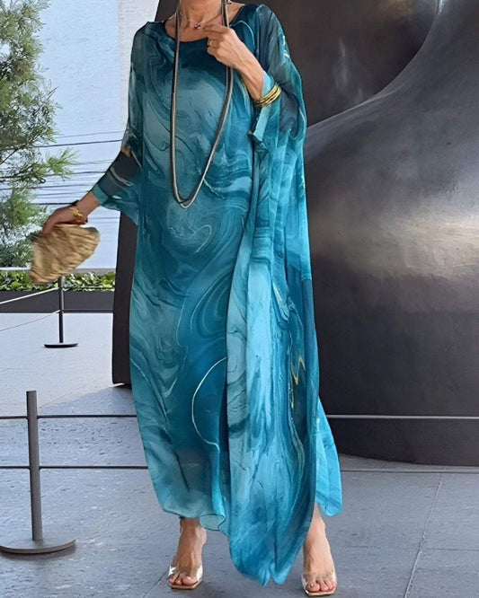 SOREA - Robe en Chiffon Élégante