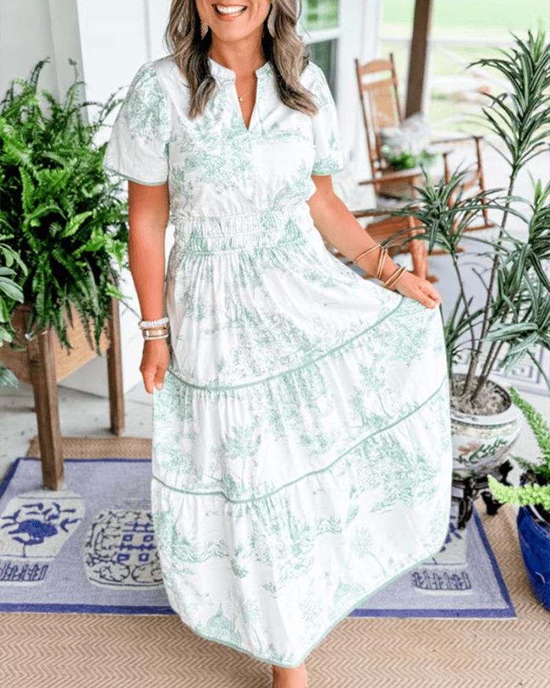 NIDOLI – Robe Longue Imprimée