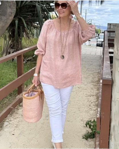 DANIA - CHEMISE EN COTON ET LIN