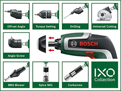 Bosch Perceuse Visseuse IXO 7e Génération, 3,6 V, 2,0 Ah, 5,5 Nm, Adaptateur Inclus