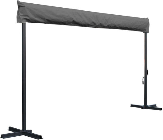 Housse de Protection pour Auvent - Polyester Imperméable - Gris 4m