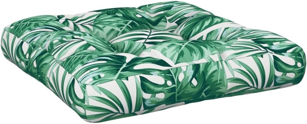 Coussin de Palette - Motif de Feuilles - Rembourrage Doux