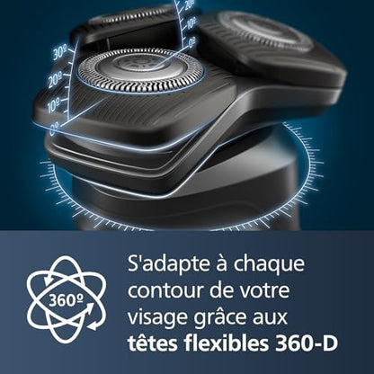 Philips Rasoir Électrique Homme Série 5000, Modèle S5898/50, Wet & Dry, Tondeuse Rétractable