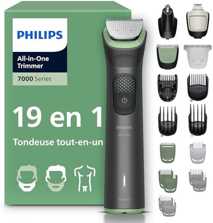 Philips Tondeuse Tout-en-Un MG7962/30, 19 Accessoires, Lames Auto-affûtées