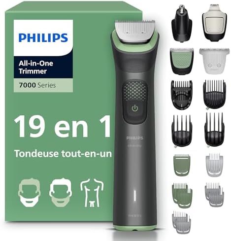 Philips Tondeuse Tout-en-Un MG7962/30, 19 Accessoires, Lames Auto-affûtées