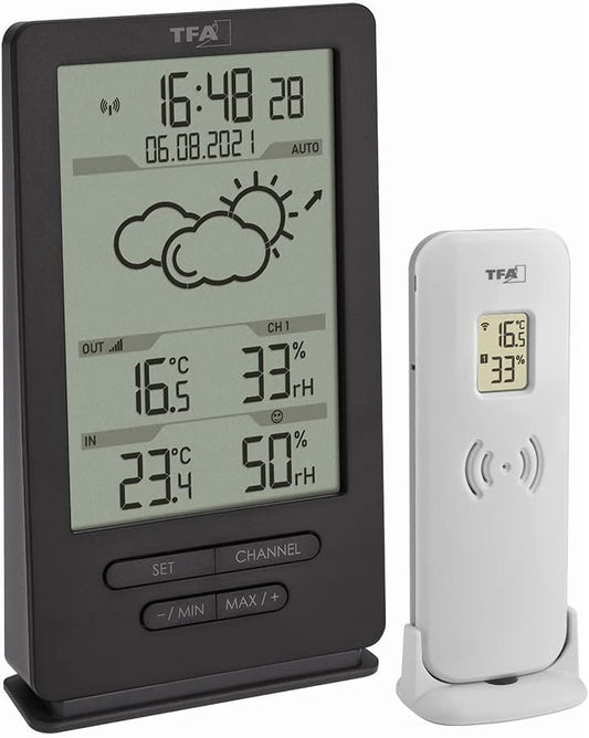 Station Météo Sans Fil - Prévisions Météo - Température et Humidité Int./Ext.