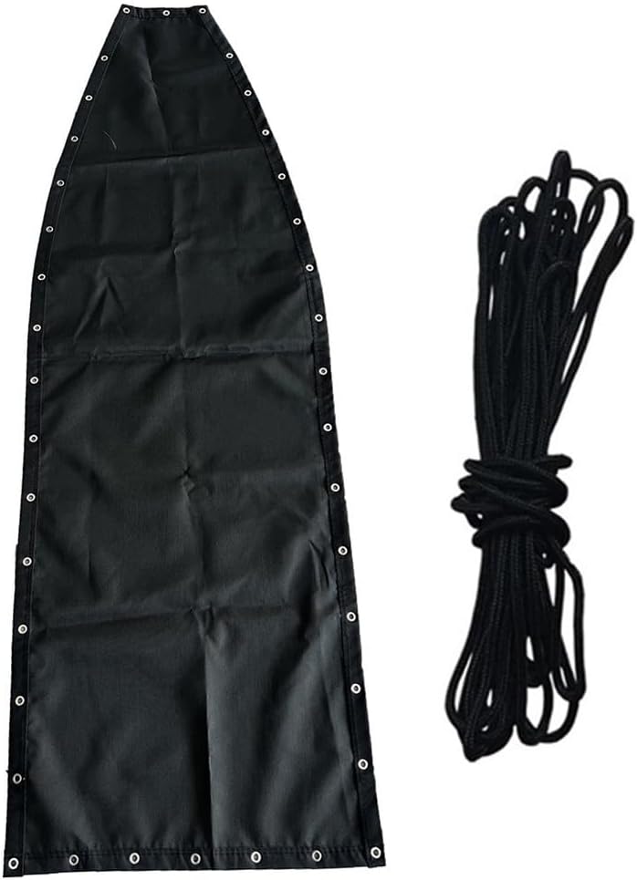 Coussin de Rechange - Textilène Noir - 64 x 197 x 23 cm