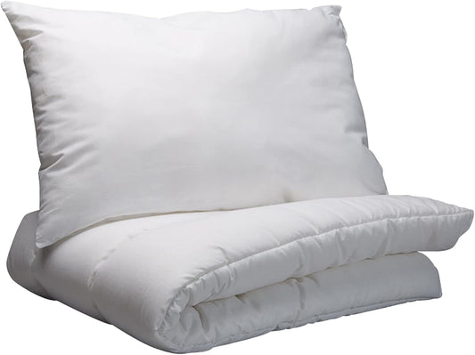 Couette et Oreiller Bébé - Anti-acariens - Fibres Synthétiques