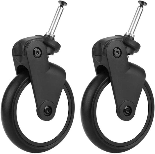 Roues en Caoutchouc pour Poussettes - Rotation à 360° - Compatible Universel