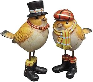 Décoration d'Oiseaux - Ensemble de 2 - Design Emmitouflé