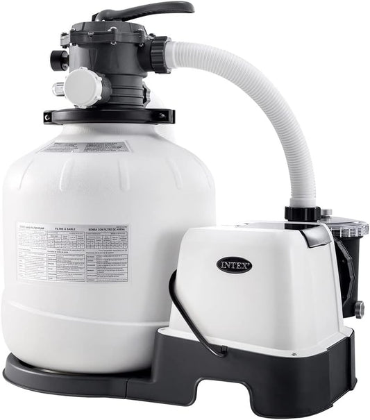 Système d'Épuration INTEX - Filtre à Sable 8 M³/H - Stérilisateur au Sel