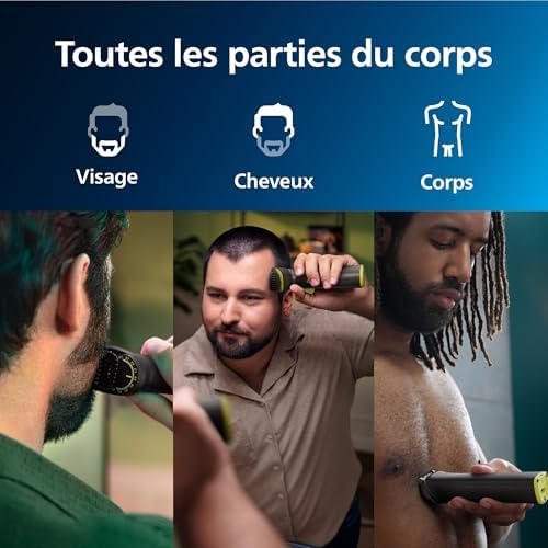 Philips Tondeuse Tout-en-un MG7930/15, 14 Sabots, 21 Hauteurs de Coupe