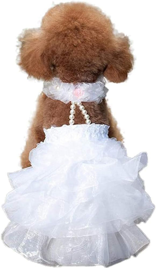 Robe de Mariée pour Chien - Élégante et Confortable - Taille XS