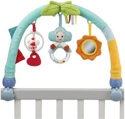 Arche d'Activités Bébé - Miroir et Hochet - Anneau de Dentition