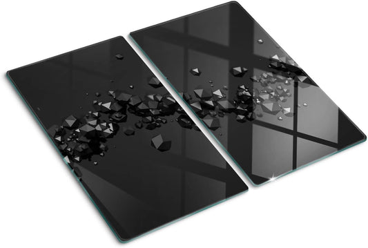 Planche à Découper en Verre Trempé - Résistante à la Chaleur - Impression Moderne