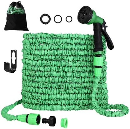 Tuyau d'Arrosage Extensible 30m, 8 Fonctions, Vert