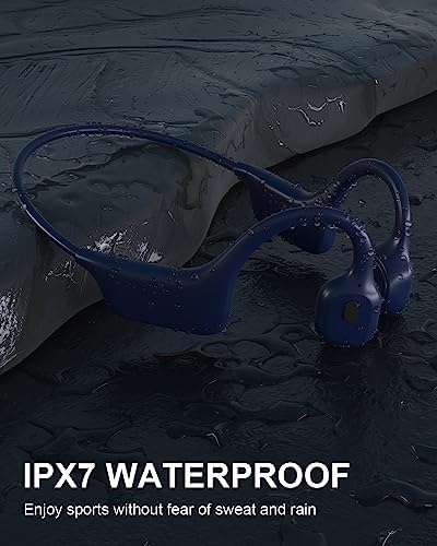 Casque Sport Conduction Osseuse Bluetooth IPX7, Écouteurs Ouverts