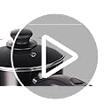 Ensemble Batterie de Cuisine Anti-adhésif 5 Pièces, Noir, Induction