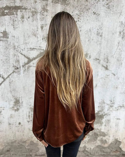 CATHERINE - BLOUSE ÉLÉGANTE EN VELOURS