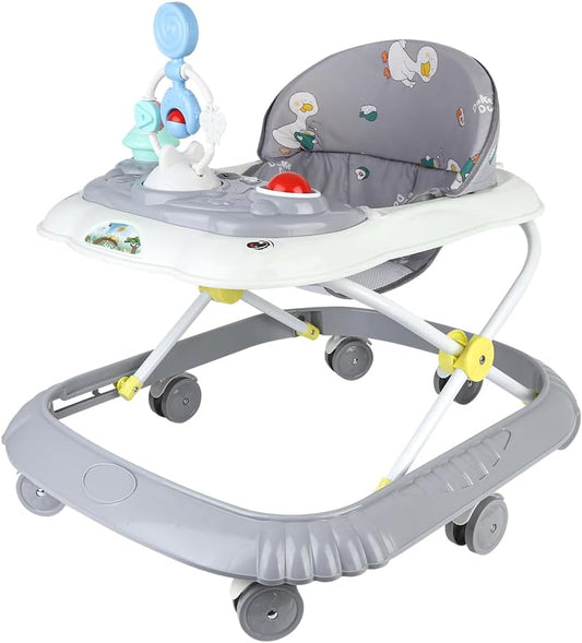 Trotteur Bébé 3 en 1 - Hauteur Réglable - Pliable avec Musique