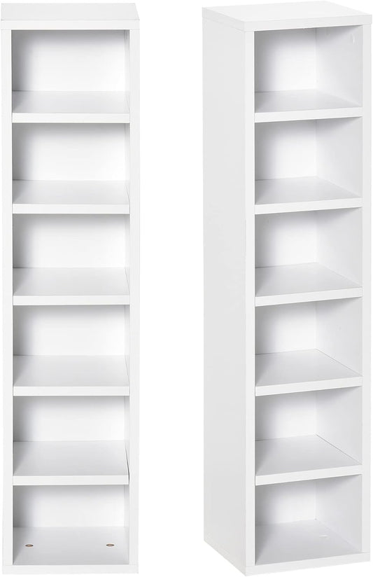 HOMCOM - Étagères Colonnes - Grande Capacité - Sécurité Optimale