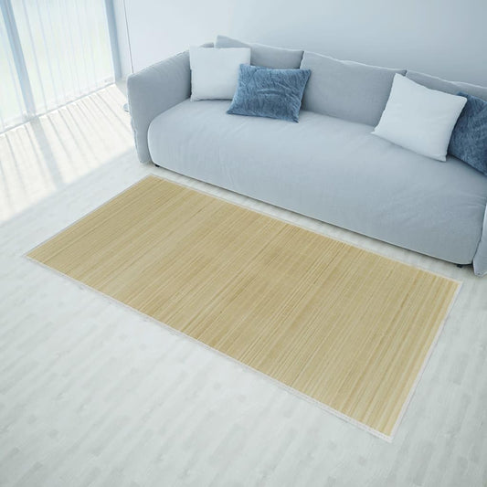 Tapis en Bambou Naturel - Antidérapant - 150 x 200 cm