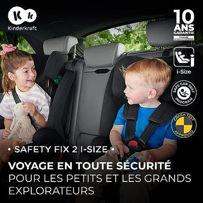 Kinderkraft Siège Auto Isofix SAFETY-FIX2 I-SIZE, 76-150 cm, Gris